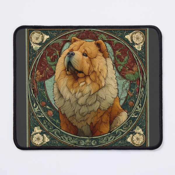 Item preview, Art nouveau Chow chow puppy dog designed and sold by MendaciousMina.