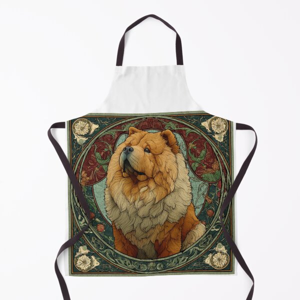 Item preview, Art nouveau Chow chow puppy dog designed and sold by MendaciousMina.