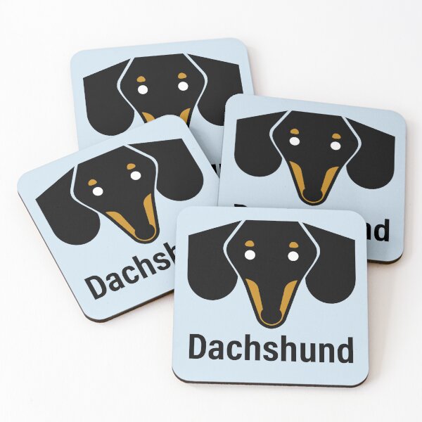 Item preview, Dachshund dog face color logo designed and sold by Konopikyu.