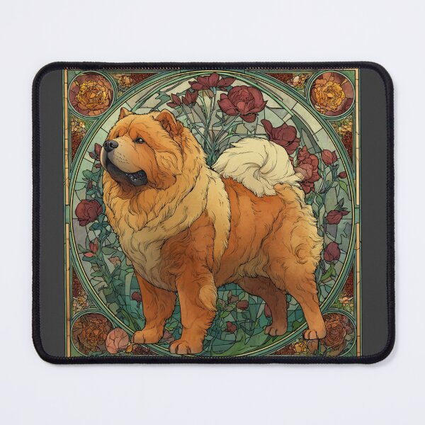 Item preview, Art nouveau Chow chow puppy dog designed and sold by MendaciousMina.