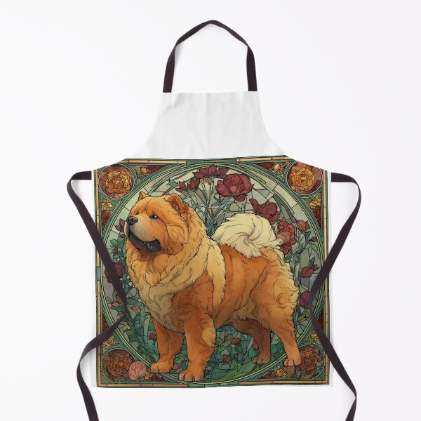 Item preview, Art nouveau Chow chow puppy dog designed and sold by MendaciousMina.