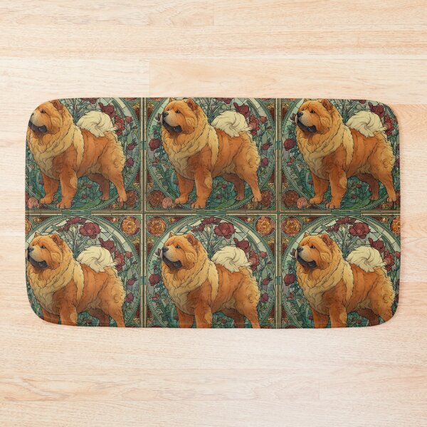Item preview, Art nouveau Chow chow puppy dog designed and sold by MendaciousMina.