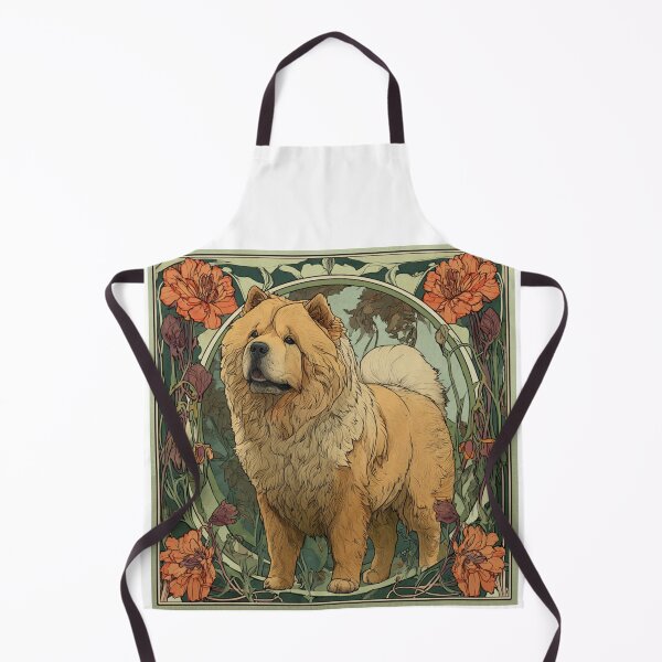 Item preview, Art nouveau Chow chow puppy dog designed and sold by MendaciousMina.