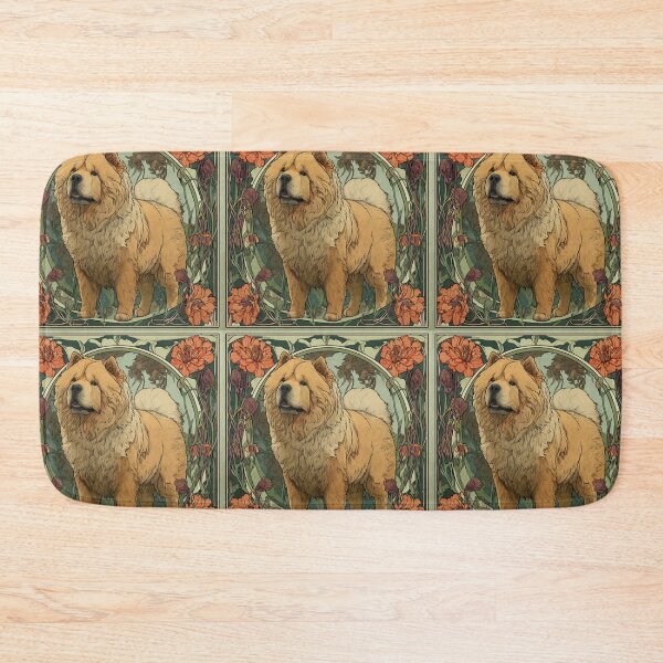 Item preview, Art nouveau Chow chow puppy dog designed and sold by MendaciousMina.