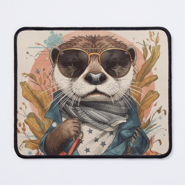 Item preview, Otter Chic — Fashion Forward Otter with Sunglasses and Designer Bag designed and sold by Mripa.