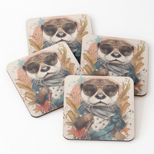 Item preview, Otter Chic — Fashion Forward Otter with Sunglasses and Designer Bag designed and sold by Mripa.
