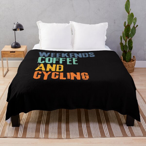 Item preview, Funny Retro Weekends Coffee and Cycling designed and sold by WeirdlyRare.