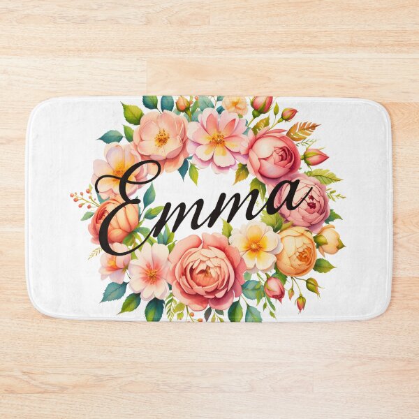 Item preview, Emma Floral Name Watercolor Boho Personalized Design designed and sold by ArcticFoxStudio.