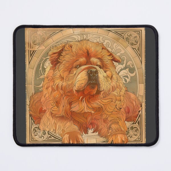 Item preview, Art nouveau Chow chow puppy dog designed and sold by MendaciousMina.