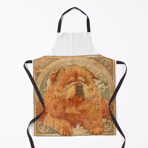 Item preview, Art nouveau Chow chow puppy dog designed and sold by MendaciousMina.