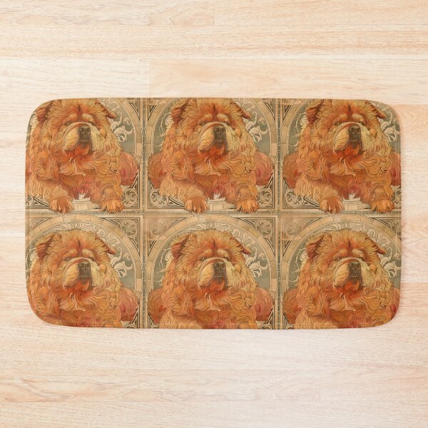 Item preview, Art nouveau Chow chow puppy dog designed and sold by MendaciousMina.