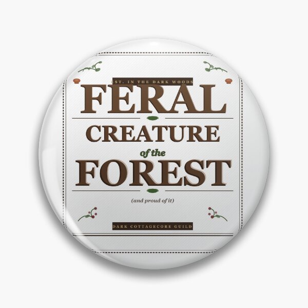 Item preview, Feral Creature Of The Forest Dark Cottagecore Retro designed and sold by Mega-Shopping.