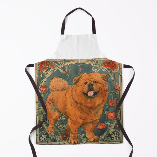 Item preview, Art nouveau Chow chow puppy dog designed and sold by MendaciousMina.