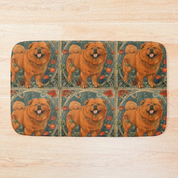 Item preview, Art nouveau Chow chow puppy dog designed and sold by MendaciousMina.