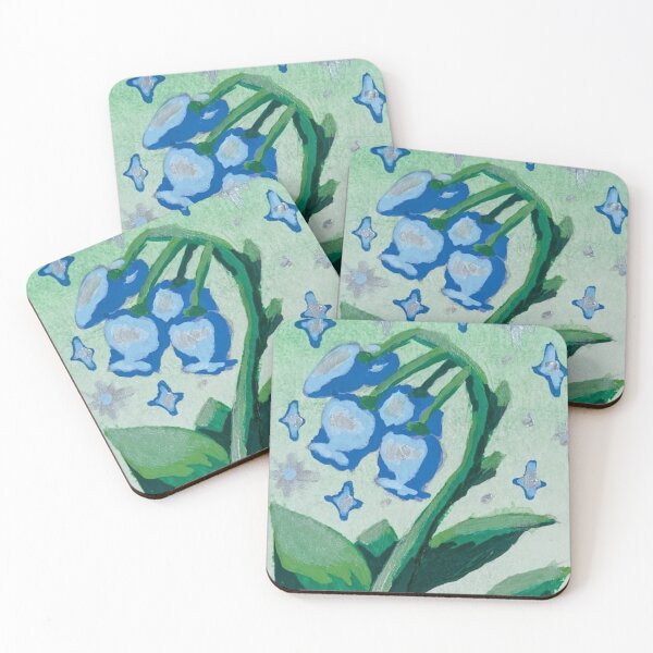 Item preview, Blue Nightshade Flower Painting  designed and sold by AnubisAltarArt.