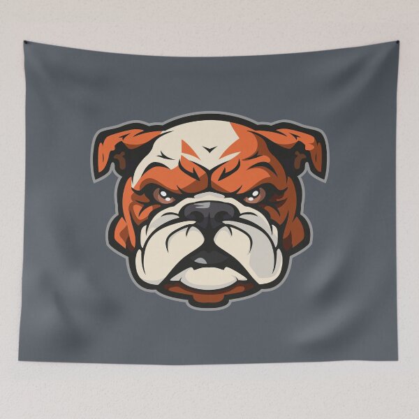 Item preview, Angry Bulldog – Fierce Tough Dog Mascot Design designed and sold by MerlinWear.