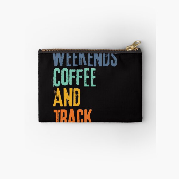 Item preview, Funny Retro Weekends Coffee and Track designed and sold by WeirdlyRare.