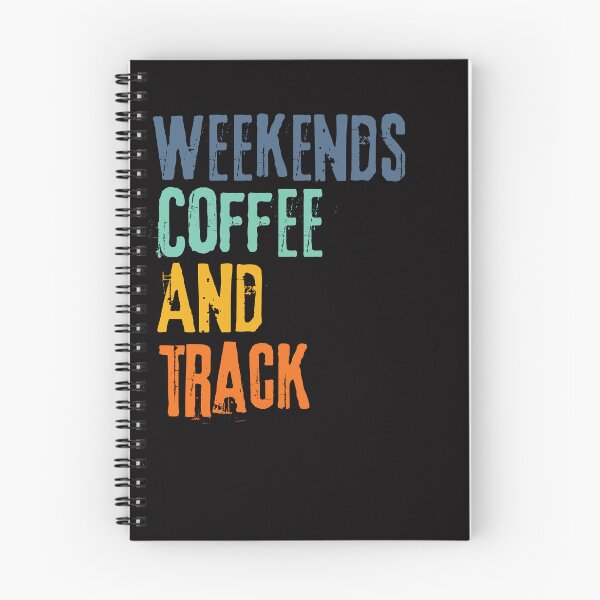 Item preview, Funny Retro Weekends Coffee and Track designed and sold by WeirdlyRare.