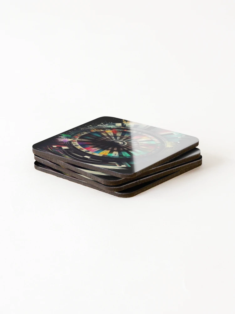 Thumbnail 4 of 5, Coasters (Set of 4), Spin Roulette designed and sold by RAYBIL.