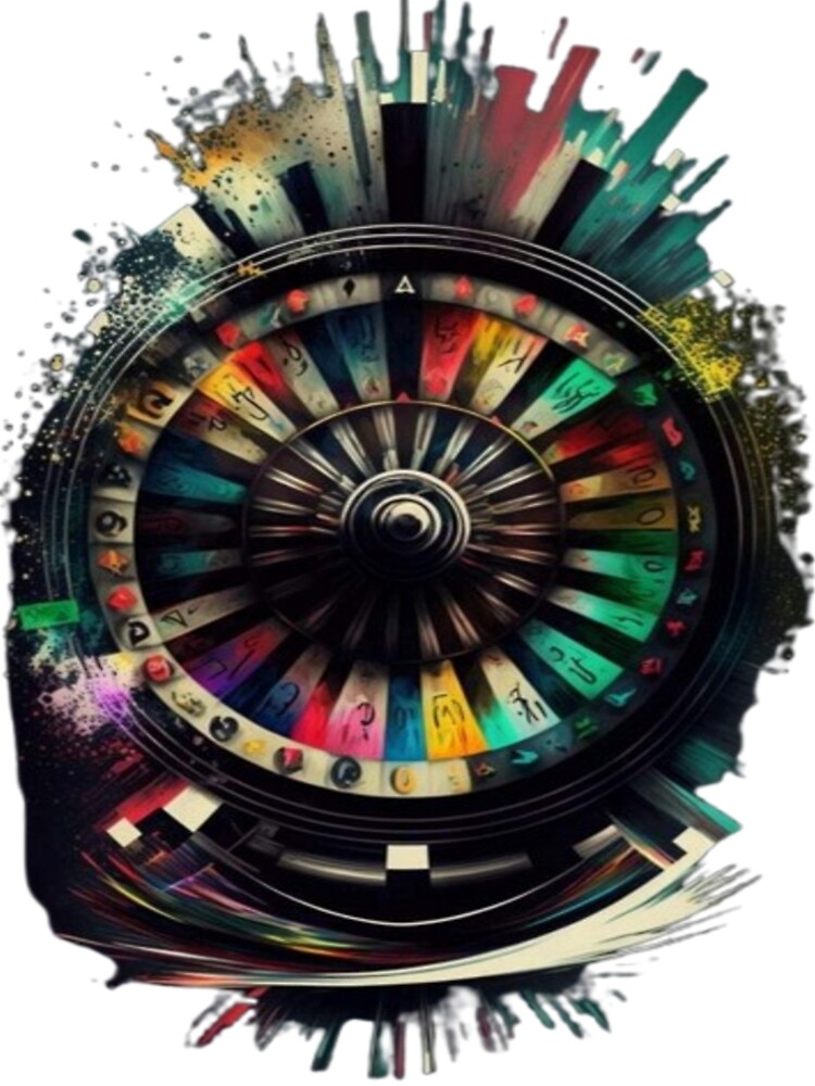 Aperçu 5 sur 5. Robe trapèze avec l'œuvre Spin Roulette créée et vendue par RAYBIL.