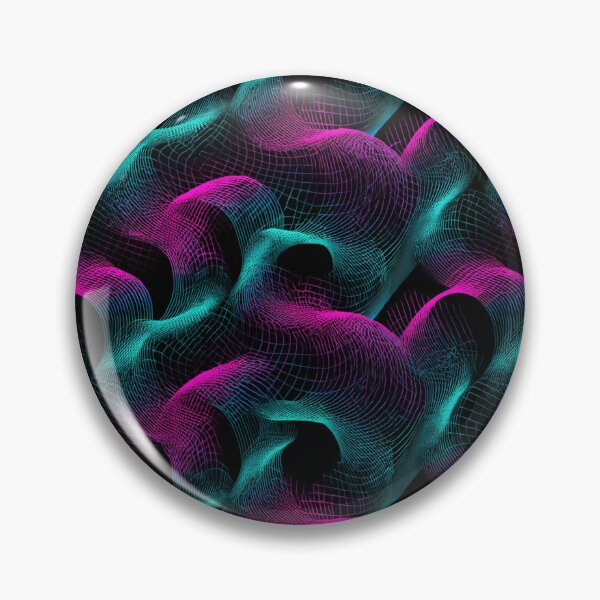 Item preview, Neon Wireframe Grid Abstract Synthwave Pattern designed and sold by NicolasGlowArt.