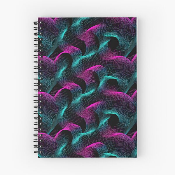 Item preview, Neon Wireframe Grid Abstract Synthwave Pattern designed and sold by NicolasGlowArt.