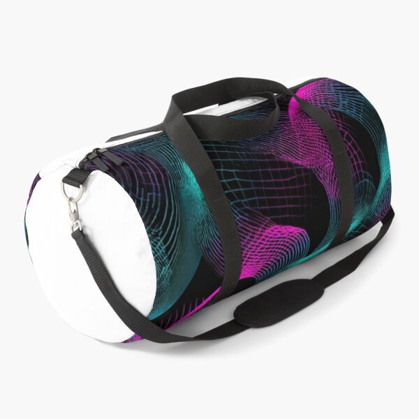 Item preview, Neon Wireframe Grid Abstract Synthwave Pattern designed and sold by NicolasGlowArt.