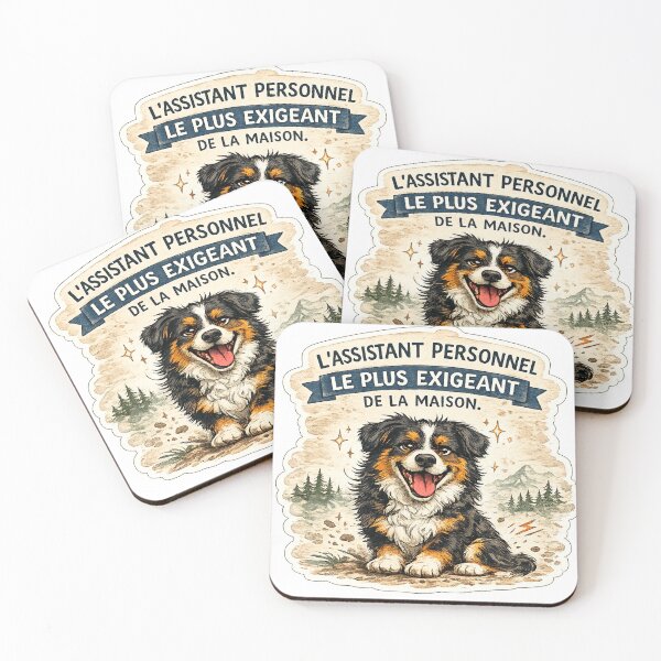 Item preview, Funny Australian Shepherd Owner Humor / Personal Assistant Aussie designed and sold by Va Comprendre.