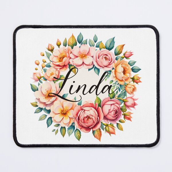 Item preview, Linda Floral Name Watercolor Boho Personalized Design designed and sold by ArcticFoxStudio.