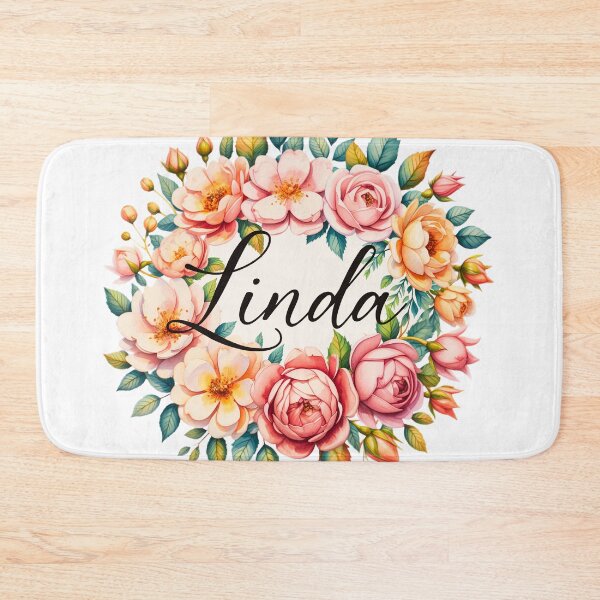 Item preview, Linda Floral Name Watercolor Boho Personalized Design designed and sold by ArcticFoxStudio.