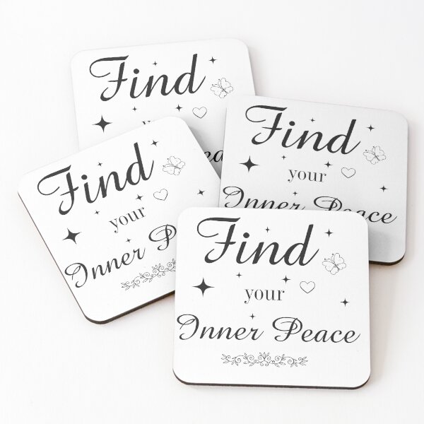 Item preview, Find Your Inner Peace Butterfly Inspirational Quote Design designed and sold by Ned_Studio.