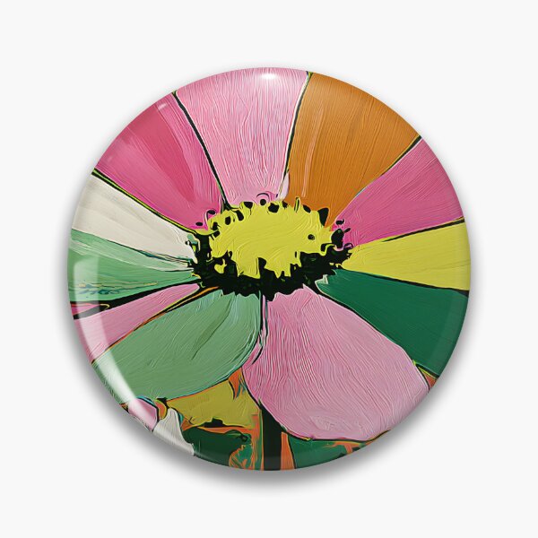 Item preview, Skyward Blooming Radiance - An Abstract Flower Bursting with Color Beneath Endless Blue Horizons designed and sold by OlfactoART Studio.