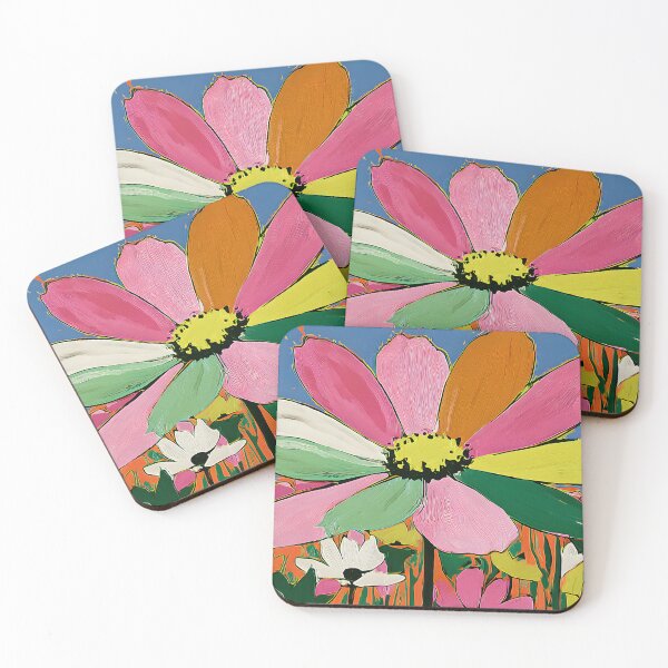 Item preview, Skyward Blooming Radiance - An Abstract Flower Bursting with Color Beneath Endless Blue Horizons designed and sold by OlfactoART Studio.