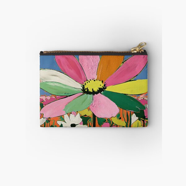 Item preview, Skyward Blooming Radiance - An Abstract Flower Bursting with Color Beneath Endless Blue Horizons designed and sold by OlfactoART Studio.