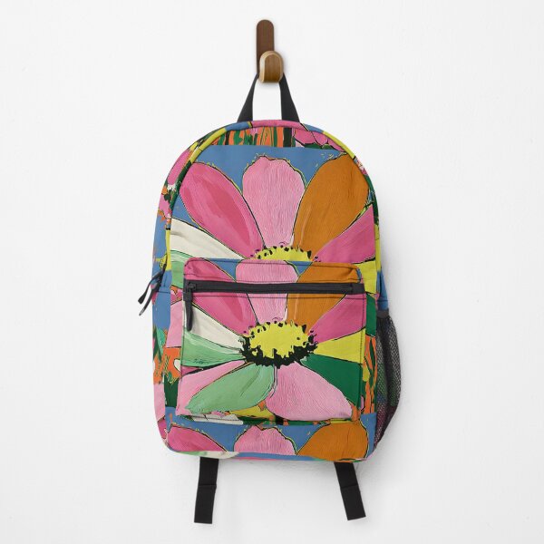 Item preview, Skyward Blooming Radiance - An Abstract Flower Bursting with Color Beneath Endless Blue Horizons designed and sold by OlfactoART Studio.