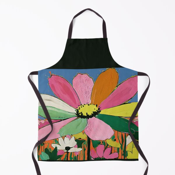 Item preview, Skyward Blooming Radiance - An Abstract Flower Bursting with Color Beneath Endless Blue Horizons designed and sold by OlfactoART Studio.
