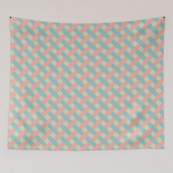 Item preview, Pastel Lattice with Pistachio, Peach, and Aqua designed and sold by PCaleDesigns.