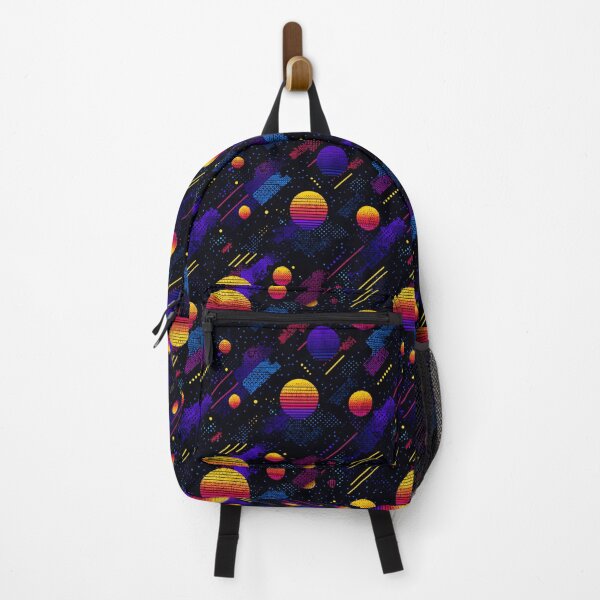 Item preview, 80s Synthwave Vaporwave Retro Sunset Abstract Pattern designed and sold by NicolasGlowArt.
