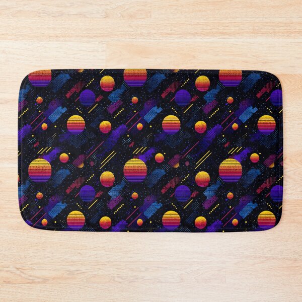 Item preview, 80s Synthwave Vaporwave Retro Sunset Abstract Pattern designed and sold by NicolasGlowArt.