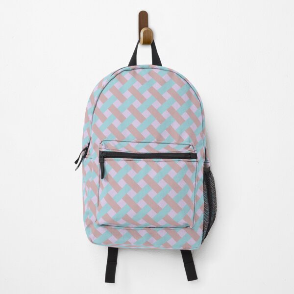 Item preview, Pastel Lattice with cinnamon, sky blue, and violet designed and sold by PCaleDesigns.