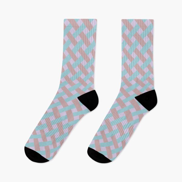 Item preview, Pastel Lattice with cinnamon, sky blue, and violet designed and sold by PCaleDesigns.