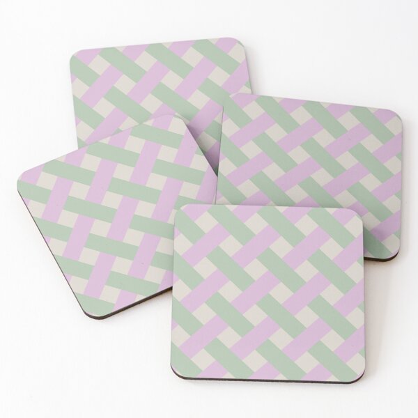 Item preview, Pastel Lattice in mint, green, and violet designed and sold by PCaleDesigns.