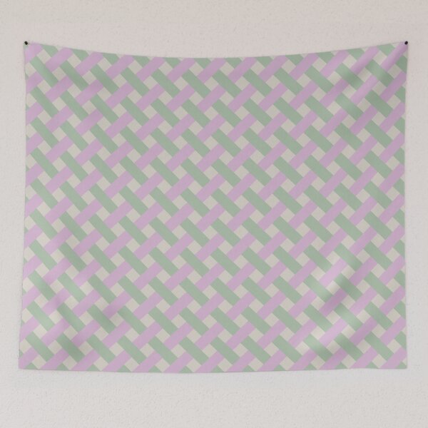 Item preview, Pastel Lattice in mint, green, and violet designed and sold by PCaleDesigns.