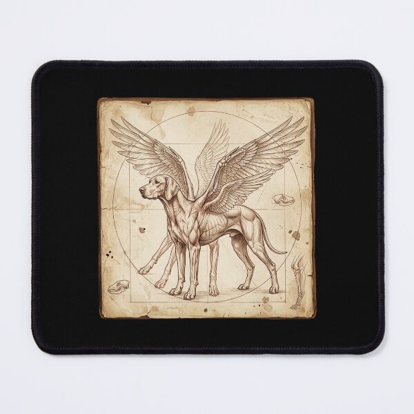Item preview, Vintage Vitruvian Dog Da Vinci Renaissance Sketch designed and sold by DuckOddity.