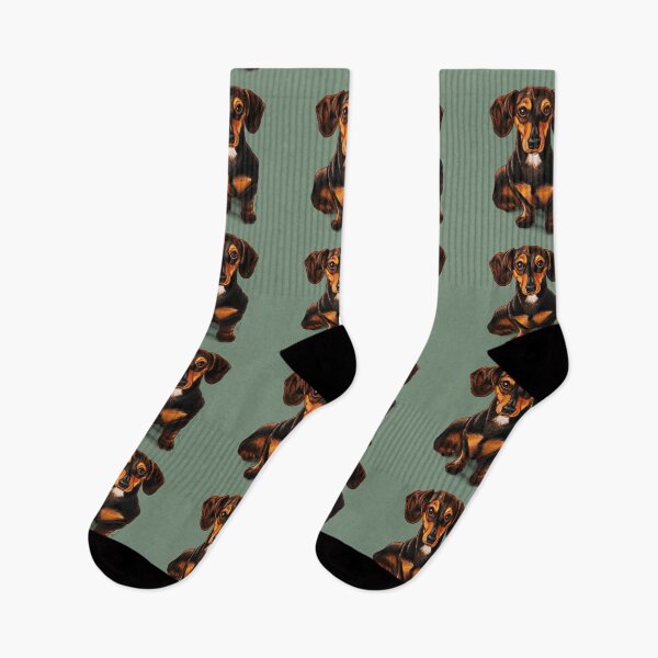 Item preview, Dachshund dog digital illustration designed and sold by Konopikyu.