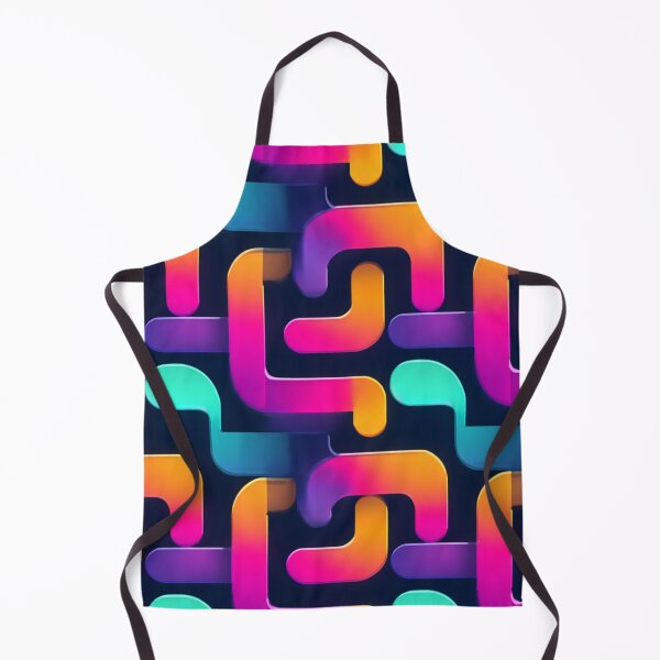 Item preview, Vibrant Gradient Interlocking Geometric Pattern designed and sold by NicolasGlowArt.