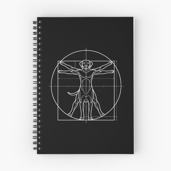 Item preview, Modern Minimalist Vitruvian Dog Blueprint designed and sold by DuckOddity.