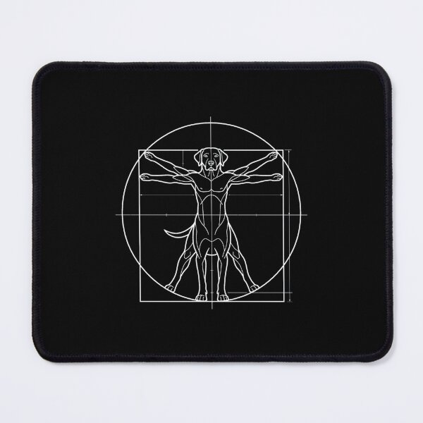 Item preview, Modern Minimalist Vitruvian Dog Blueprint designed and sold by DuckOddity.