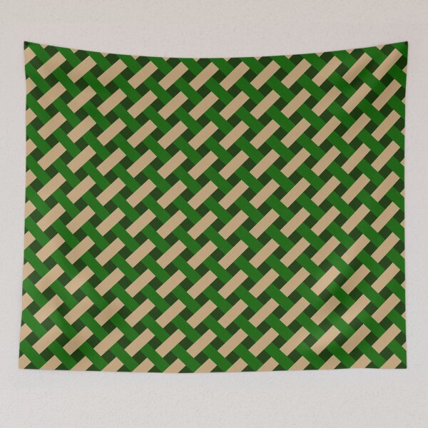 Item preview, Lattice in greens and cream designed and sold by PCaleDesigns.