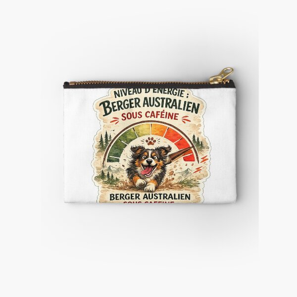 Item preview, Australian Shepherd Energy Level / Aussie Under Caffeine designed and sold by Va Comprendre.